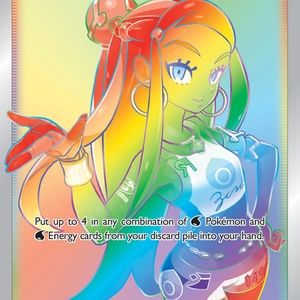 Full art |Secret Rare | Rainbow Nessa POKEMON card
